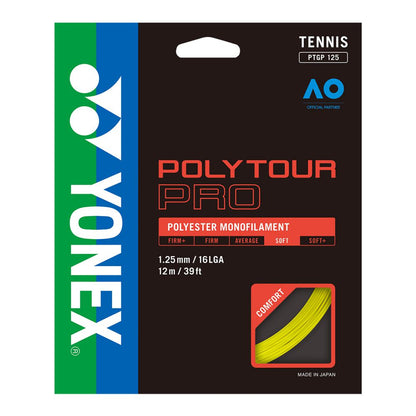 Yonex Polytour Pro 125 Tennis Strings in Yellow Color