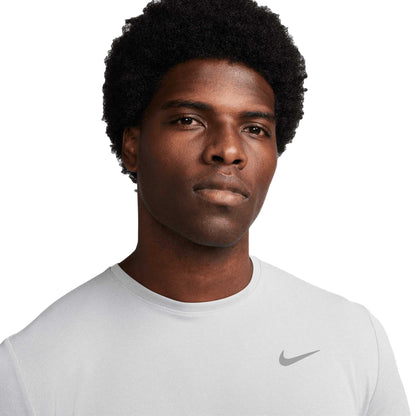 Nike Mens Df UV Miler short sleeve Tops in Grey Color