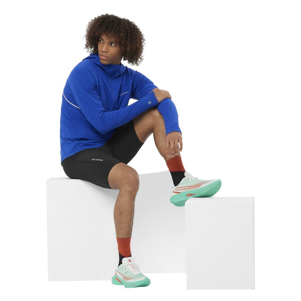Salomon Mens Sense Aero Short Tights | DEEP BLACK – Paragon Sports