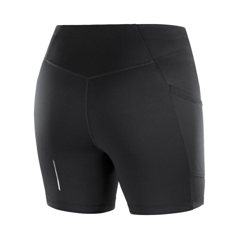 Salomon Womens Cross Run Short Tights W Shorts in Black Color