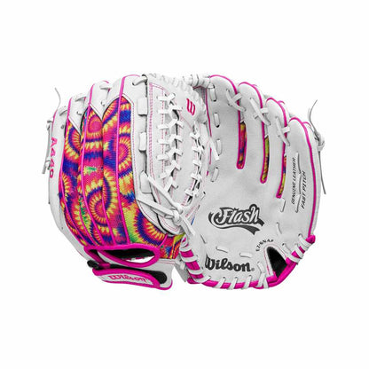 Wilson Kids 12.00 Flash fastpitch glove Softball Gloves in White Color