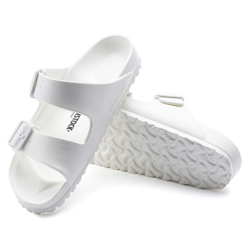 Birkenstock Womens L Arizona Eva Sandal Flip-Flops in White Color