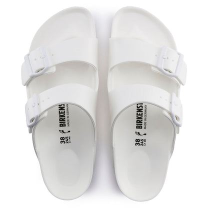 Birkenstock Womens L Arizona Eva Sandal Flip-Flops in White Color