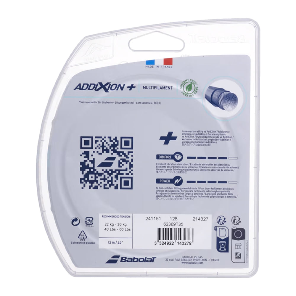 Babolat Addixion Plus Tennis Strings in No Color