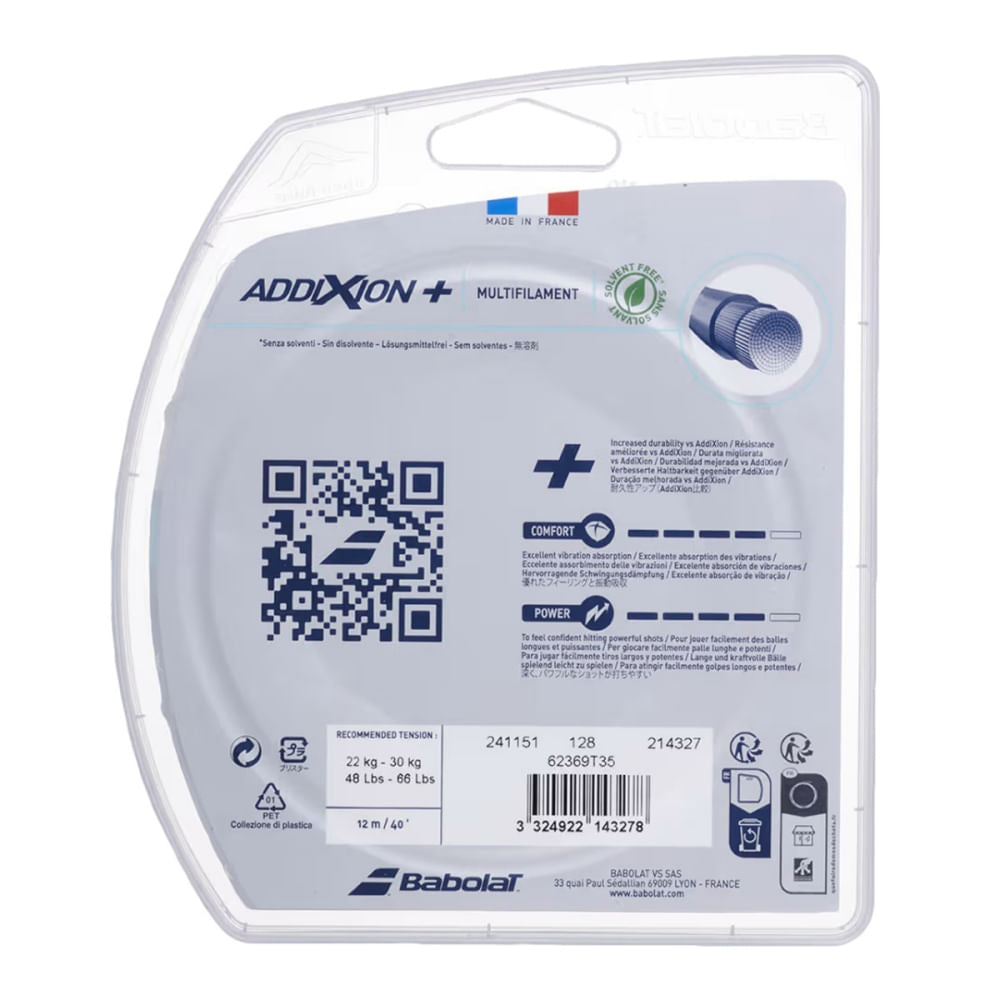 Babolat Addixion Plus Tennis Strings in No Color