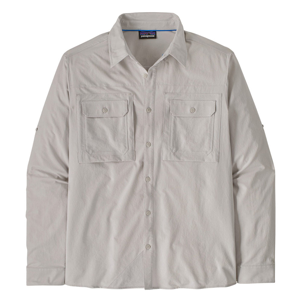 Patagonia MensL/S Self Guided Sun S Tops in Grey Color