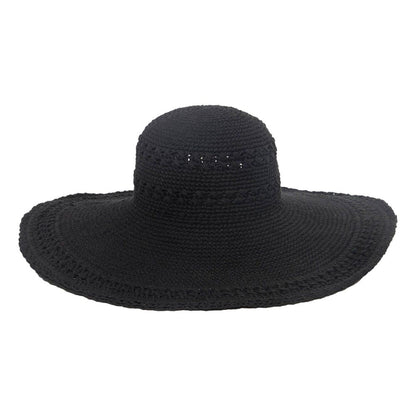 San Diego Hat Co. Womens Crochet Extra Large Hats in Black Color