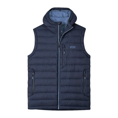 Stio Mens Hometown Hooded Vest M Midlayer in Blue Color
