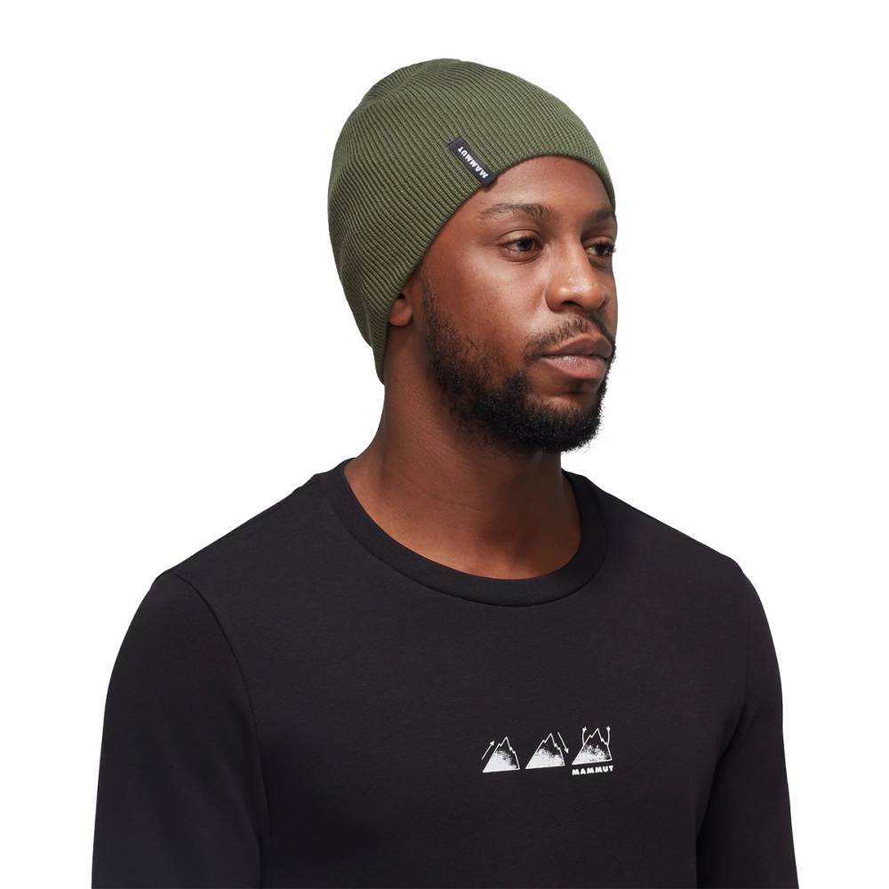 Mammut Unisex Haldigrat Beanie Winter Hats in Green Color