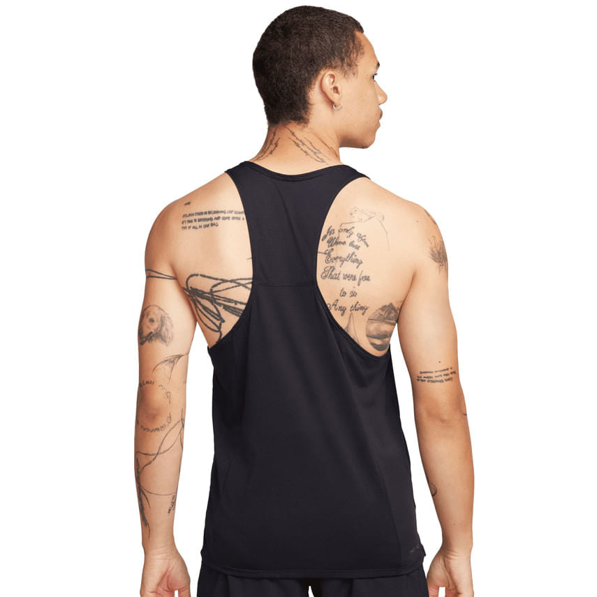 Nike Mens Fast Singlet Tops in Black Color