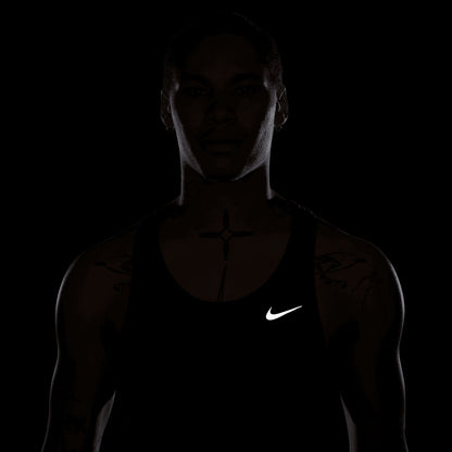 Nike Mens Fast Singlet Tops in Black Color