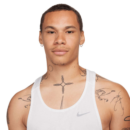 Nike Mens Fast Singlet Tops in White Color