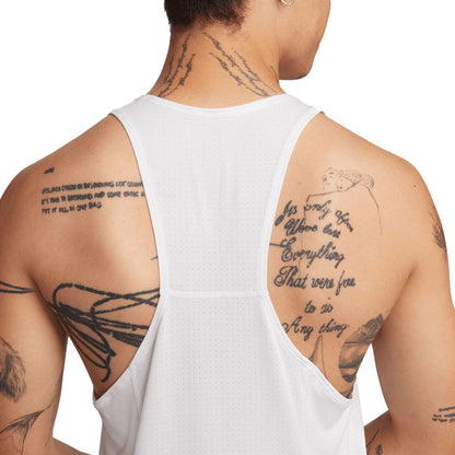 Nike Mens Fast Singlet Tops in White Color