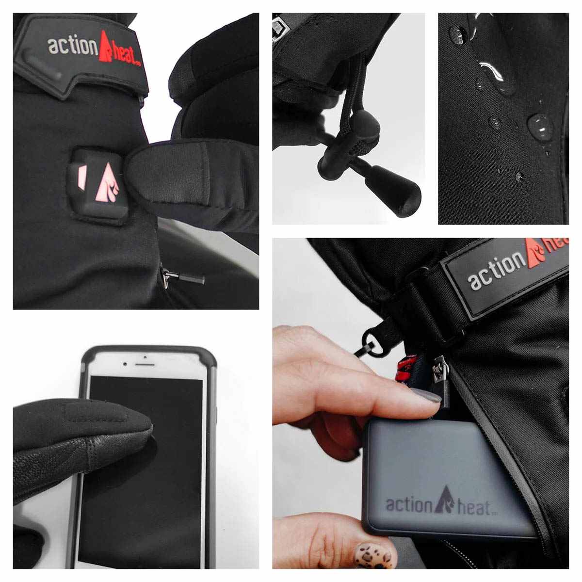 5V BATTERY HEATED GLOVES | BLACK