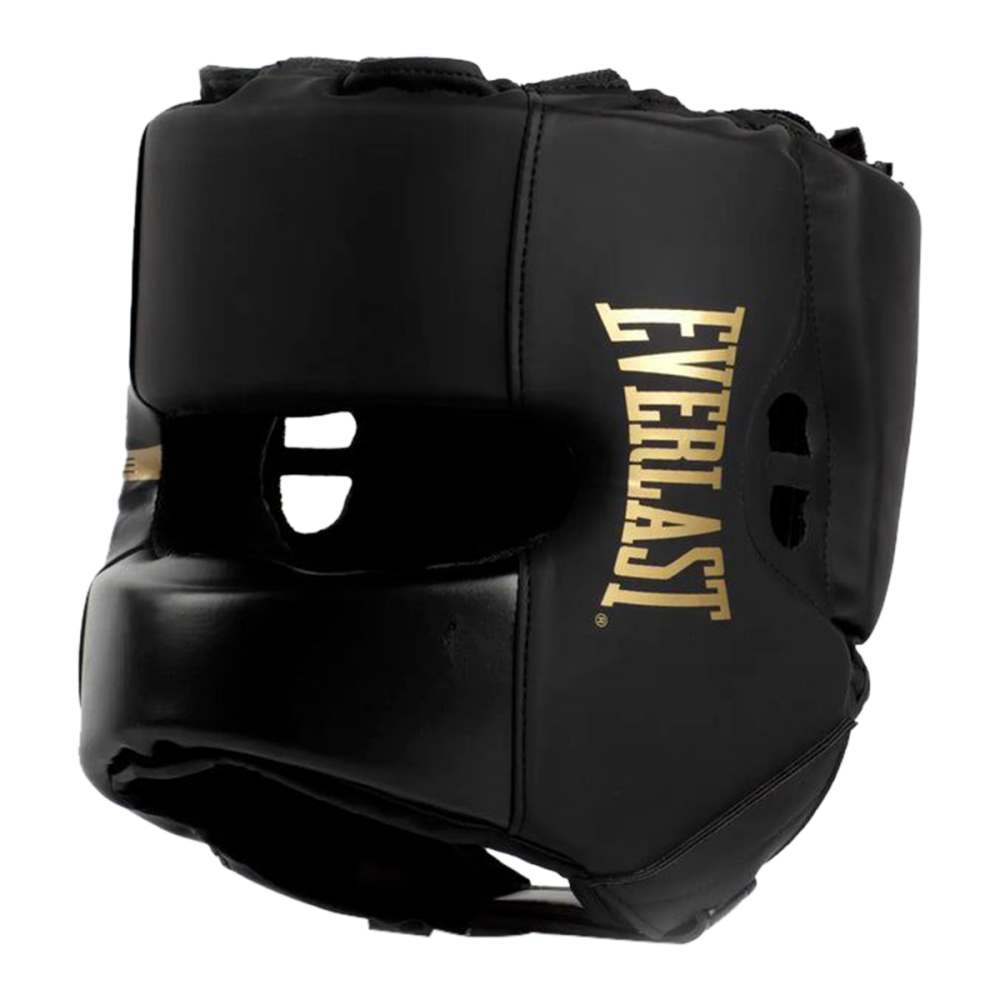 Everlast Elite 2 Headgear Fitness Equipment in Black Color