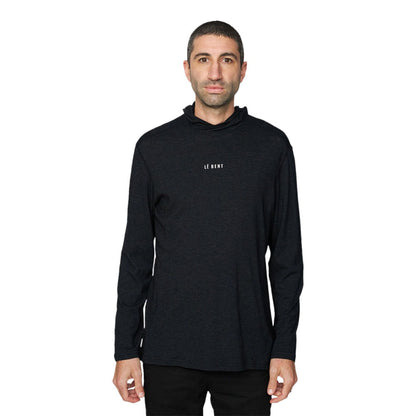 Le Bent Mens Feathertop Ultralight Pullover in Black Color