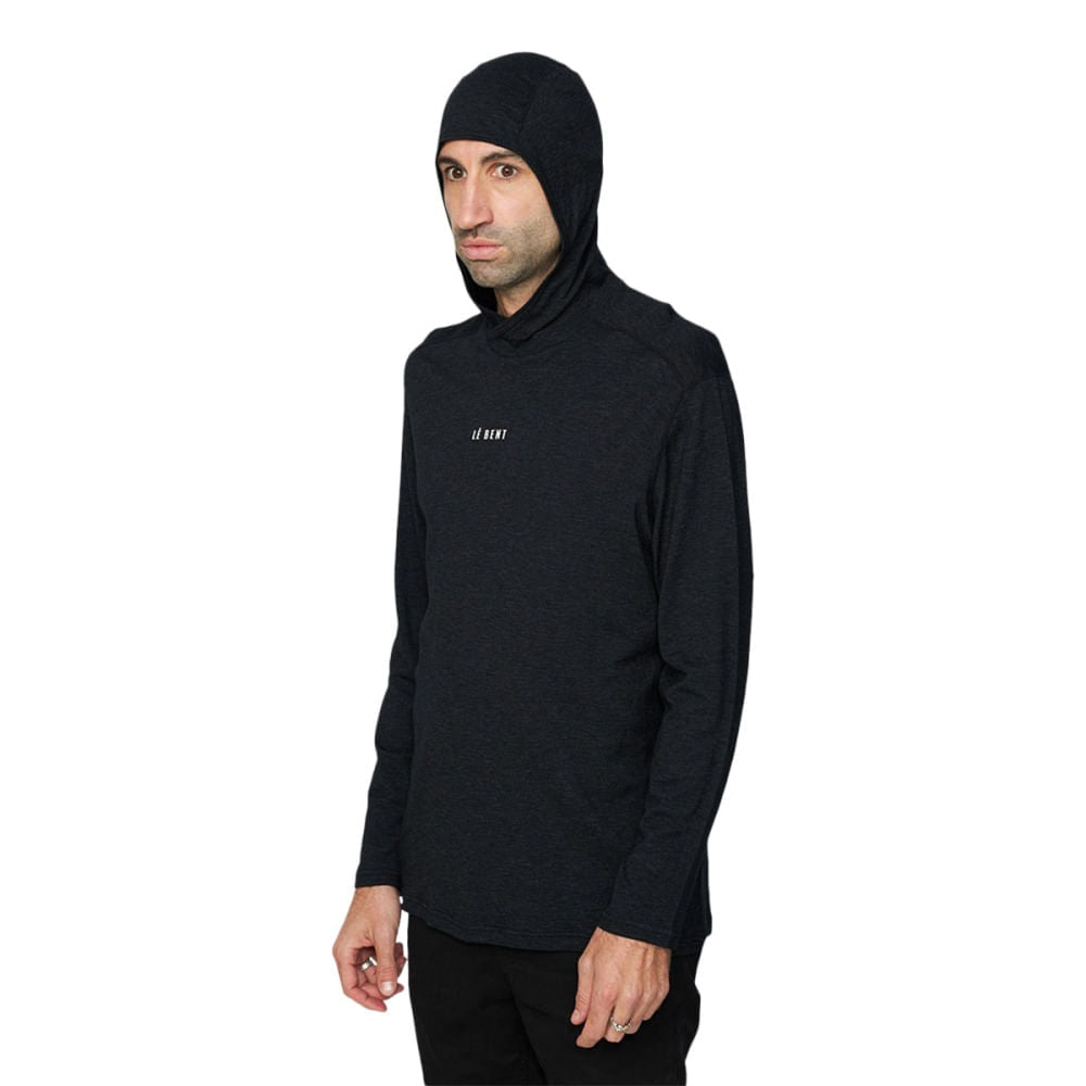 Le Bent Mens Feathertop Ultralight Pullover in Black Color