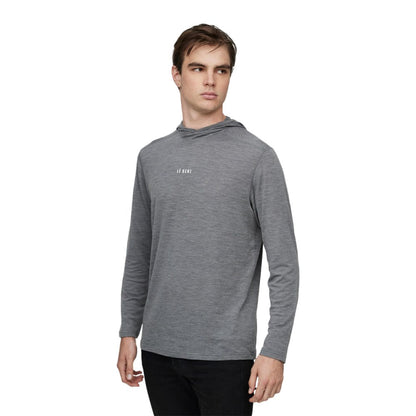 Le Bent Mens Feathertop Ultralight Pullover in Grey Color