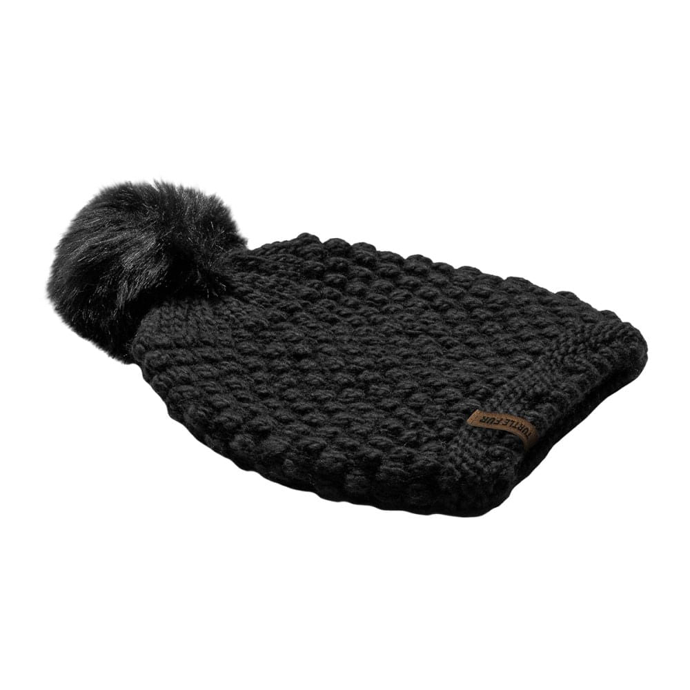 SNOWFALL POM POM BEANIE | 101-BLACK