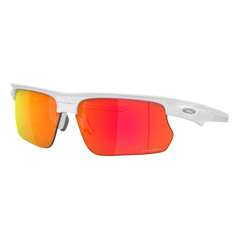 Oakley Unisex Bisphaera Polished White Sunglasses | PRIZM  display picture 1