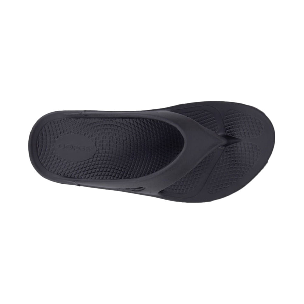 Oofos Unisex Oofos Thong Sandals Footwear Accessories in Black Color