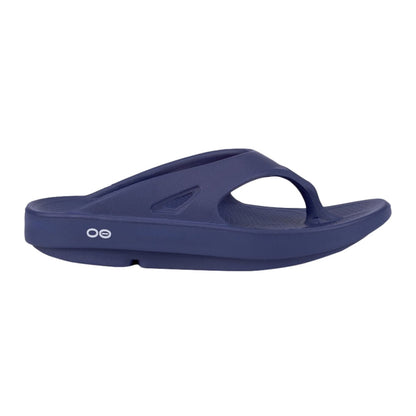 Oofos Unisex Oofos Thong Sandals Footwear Accessories in Blue Color