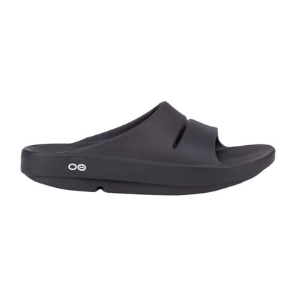 Oofos Unisex Oofos Slide Sandals Footwear Accessories in Black Color