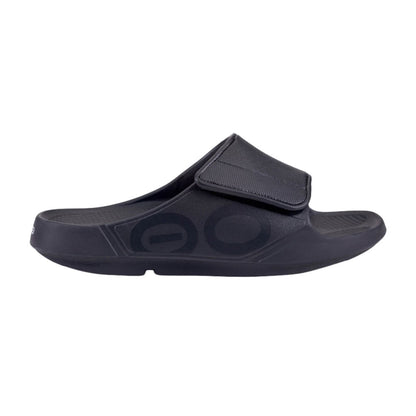 Oofos Unisex Oofos Sport Flex Slide Footwear Accessories in Black Color