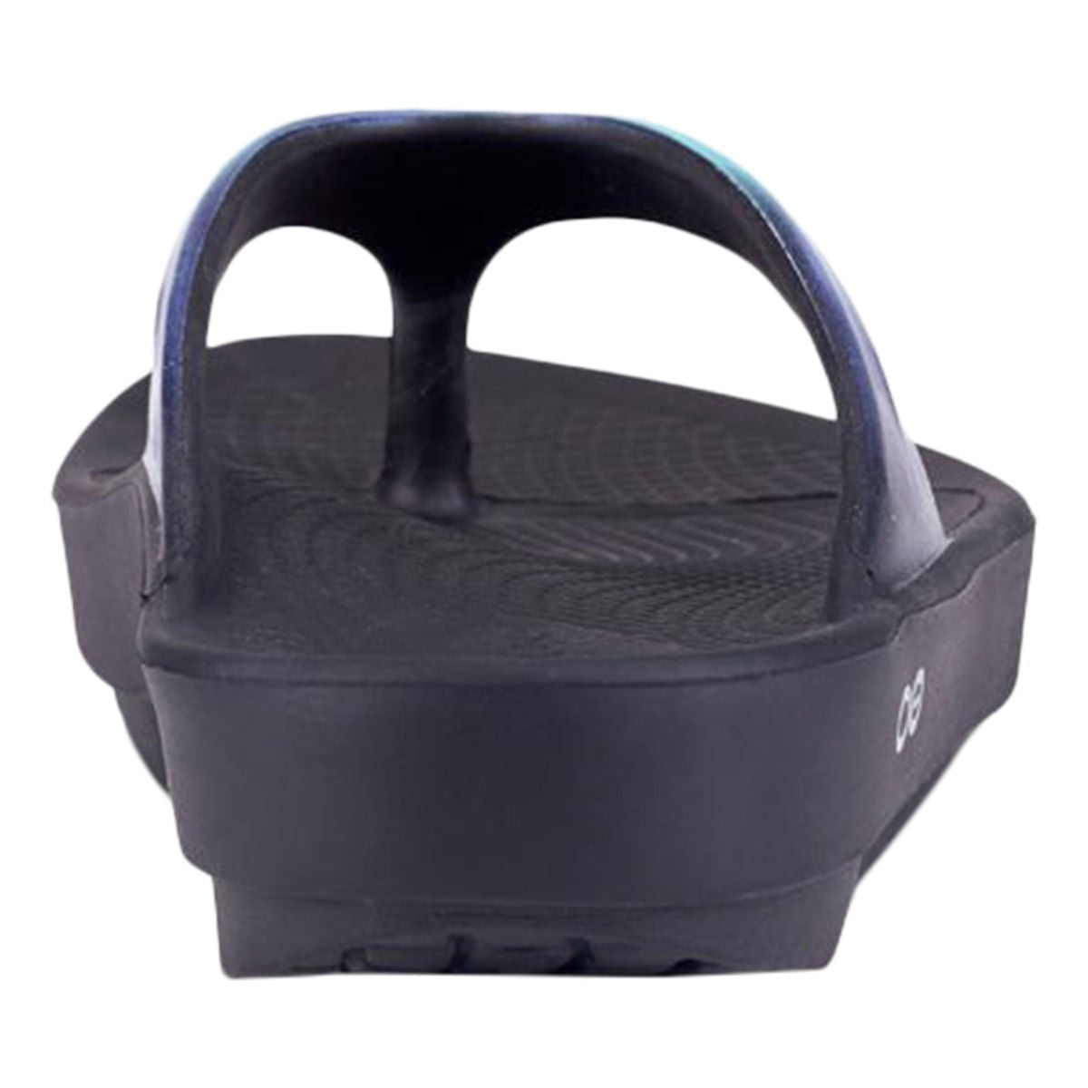 OOFOS OOLALA LUXE SANDAL | BLK/ATLANT