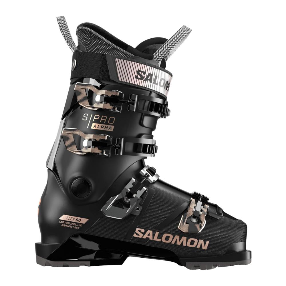 Salomon Womens S/Pro Alpha 90 W GW Bl Ski Boots in Black Color