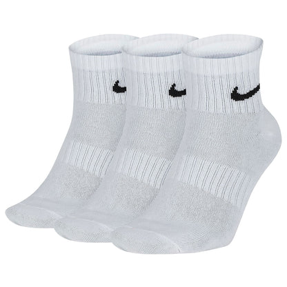 Nike Unisex 3Pk Cotton Cushion 1/4 So Socks in White Color
