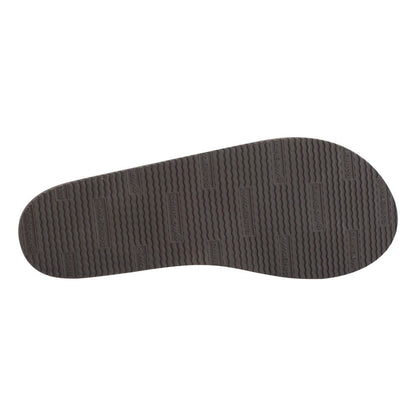 Rainbow Womens Premium Thin Leather Flip-Flops in Brown Color