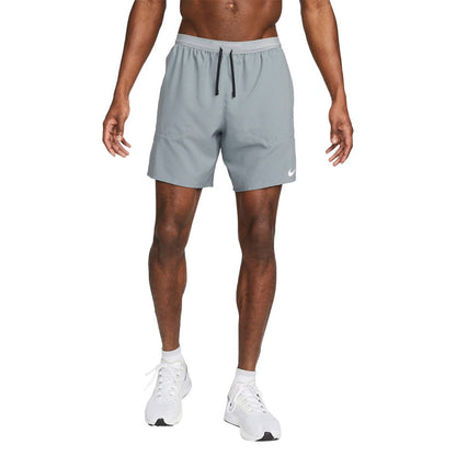 Nike Mens Df Stride 2In1 7 Shrt Shorts in Grey Color