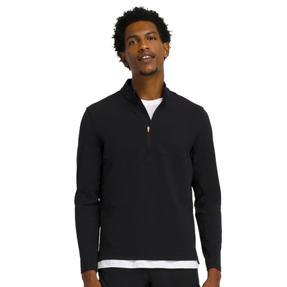 Wilson Mens Elevate Perf 1/2 Zip Tops in Black Color