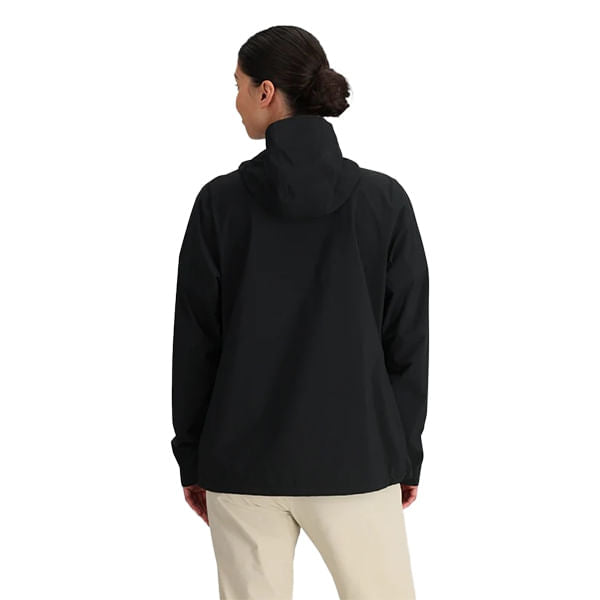 Outdoor Research Womens Stratoburst Rain Jktst Shells in Black Color