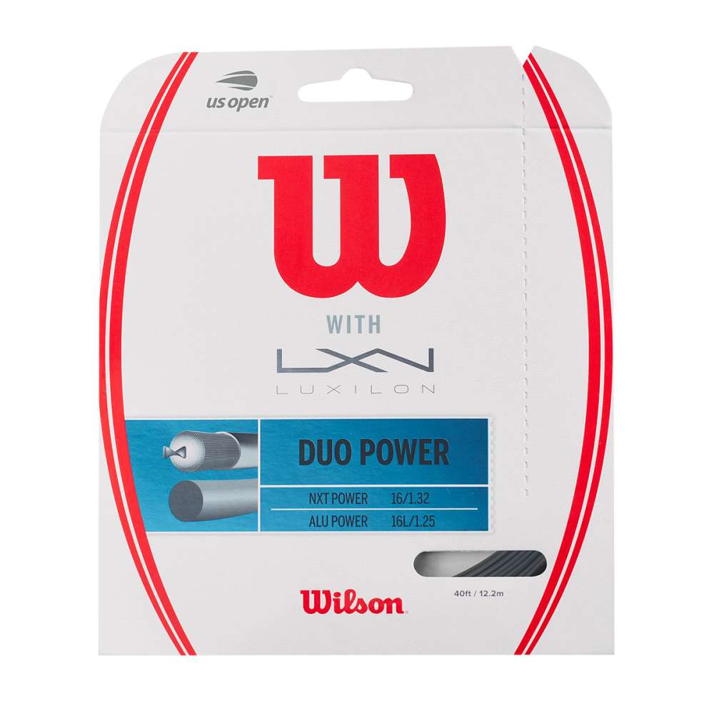 Wilson Duo Power Alu P 125 NXT Tennis Strings in No Color