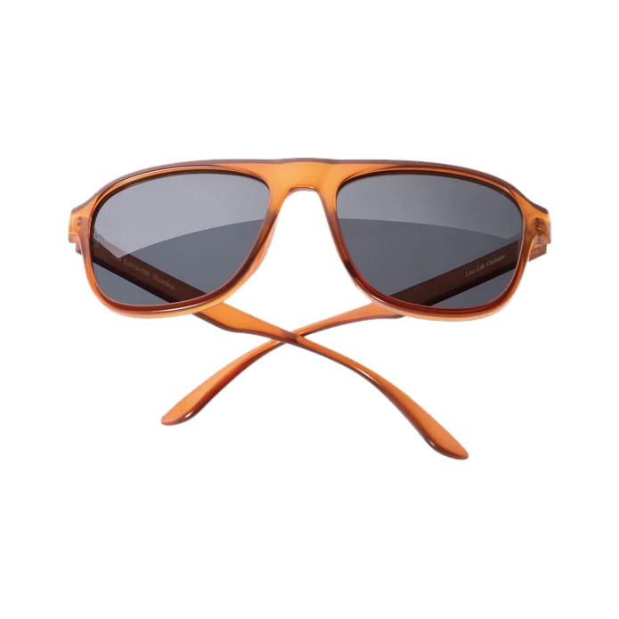 Sunski Sunglasses Unisex Shoreline - Rust Slate Accessories in Red Color