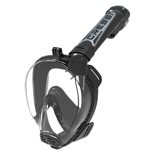 Cressi Unisex Duke Dry Cntr Snrkl Mask Scuba Goggles in Black Color