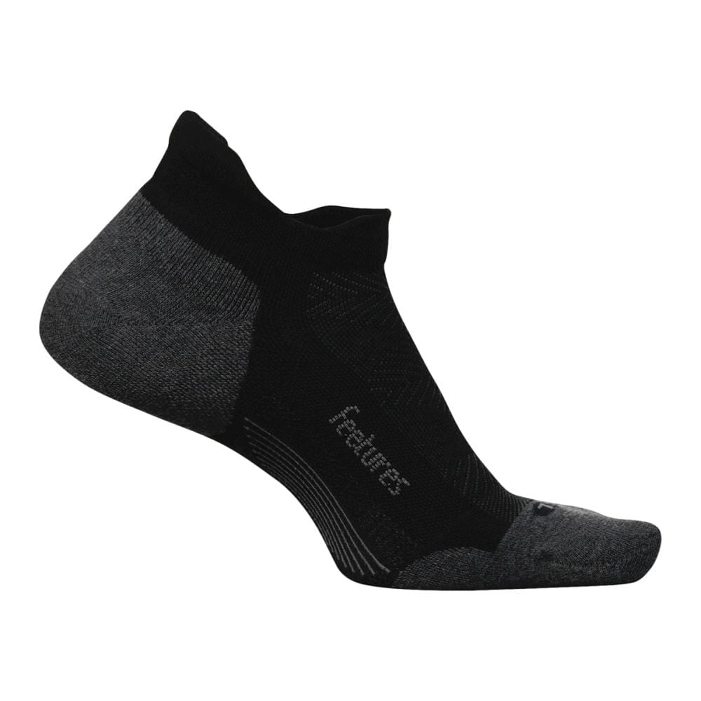Feetures Unisex Elite Max Cushion No Sho Socks in Black Color