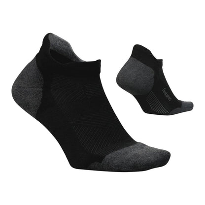 Feetures Unisex Elite Max Cushion No Sho Socks in Black Color