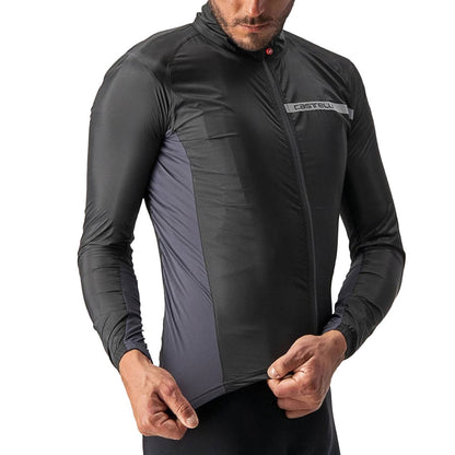 Castelli Mens Squadra Stretch Jacket Cycling Jackets in Black Color