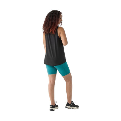 Smartwool Womens Active Ul High Neck Ta Tops in Black Color