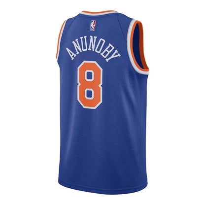 Nike Mens new york knicks Anunoby Icon Swngman Fan Apparel in Blue Color