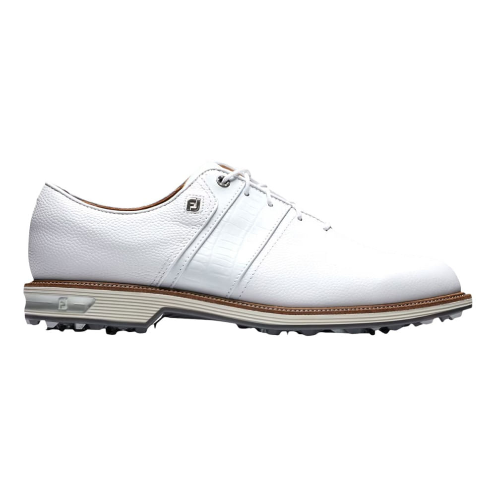 Footjoy Mens Premier Field Golf Cleats in White Color
