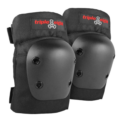Triple Eight Street Protective 2-Pk Skateboarding Pads in Black Color