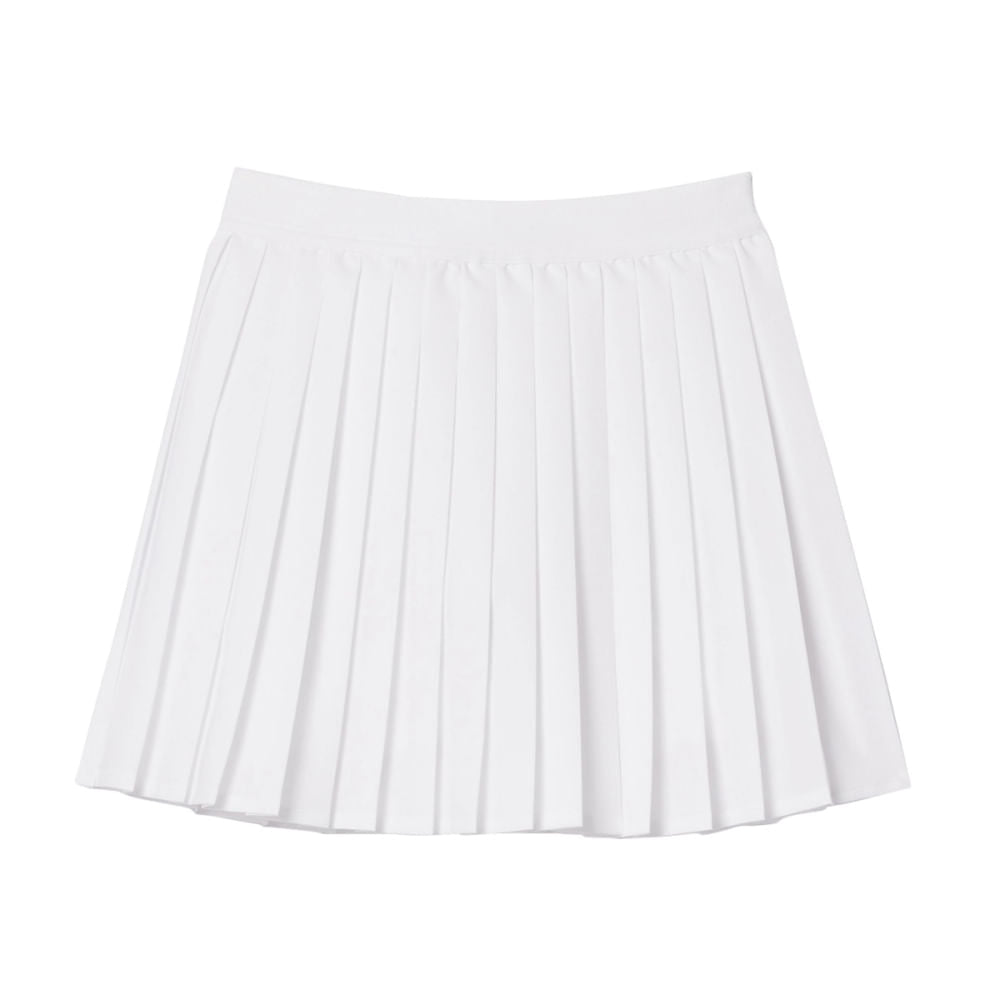 Lacoste Kids Pleated Skirt W Sh Skirts in White Color