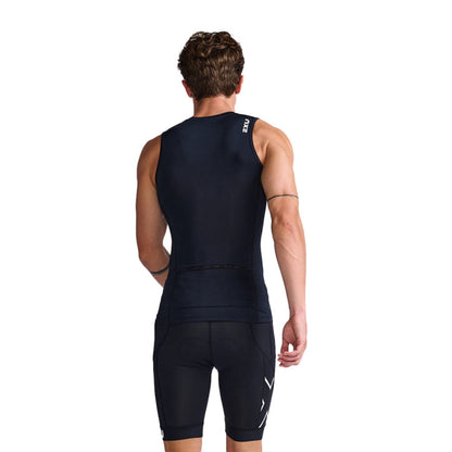 2Xu Mens Core Tri Tank Jerseys in Black Color