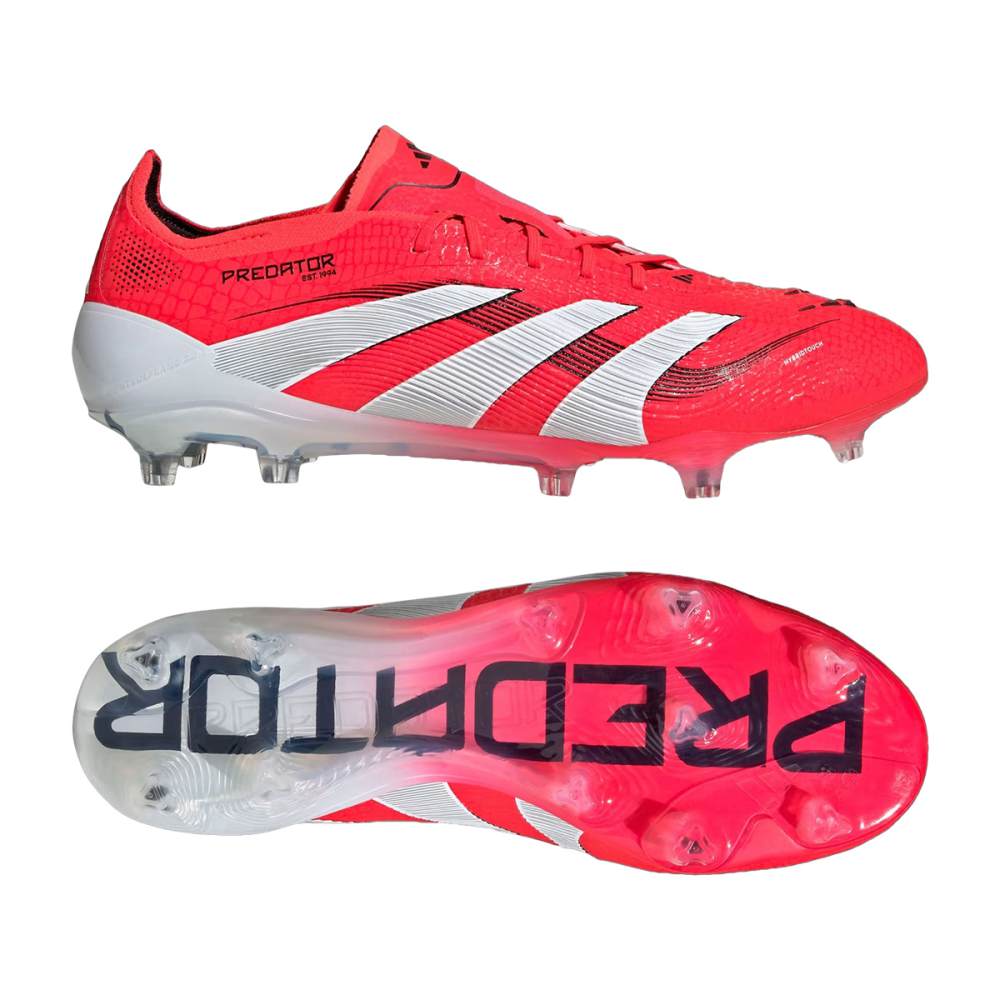 adidas Unisex Predator Elite Fg Cleats | LUCRED/FTWWHT/CB