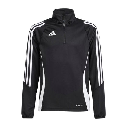 TIRO24 1/4 ZIP TRN TOP | BLACK/WHIT