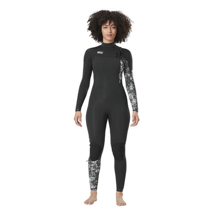 Picture Organic Clothing Womens 6/Equation W 3 2 Fz Wetsuits in White Color